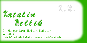 katalin mellik business card